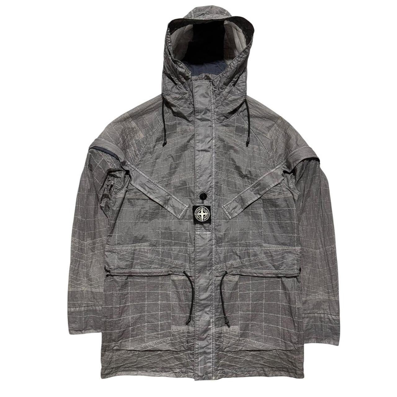 Stone Island Grid Reflective Jacket | Small, Red