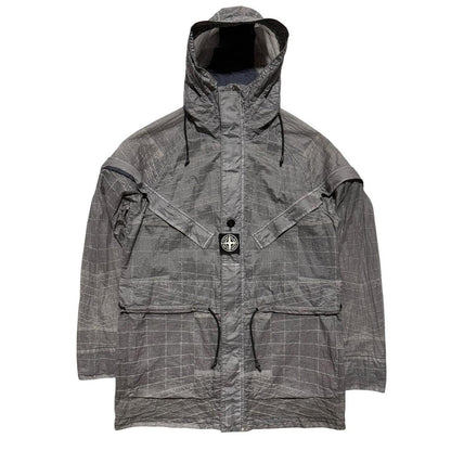 Stone Island Grid Reflective Jacket | Small, Red