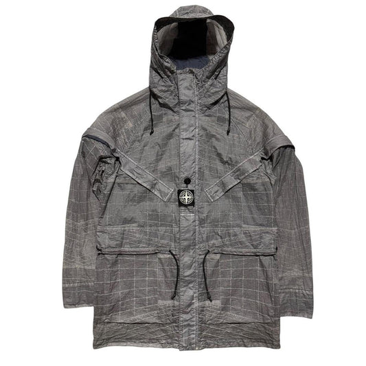 Stone Island Grid Reflective Jacket | Small, Red