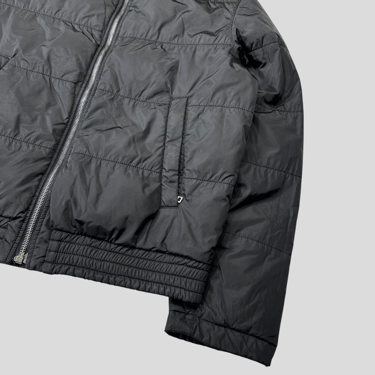 Prada Sport 2008 Goretex Reversible Black Logo Nylon Down Puffer Jacket - IT50 (M)