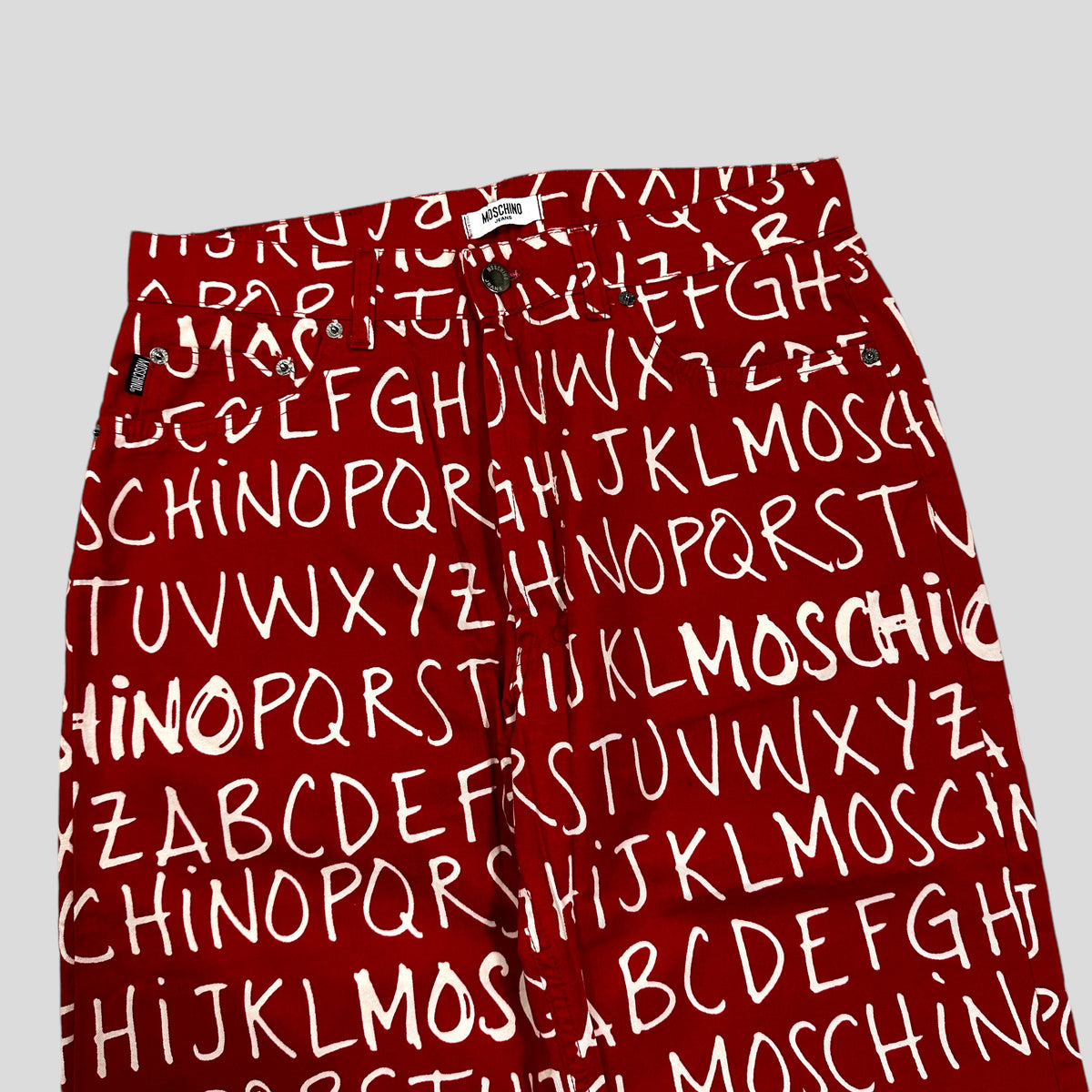 Moschino Jeans 00’s ABC Set Red - W32 & XXL | W32, Red