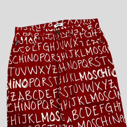 Moschino Jeans 00’s ABC Set Red - W32 & XXL | W32, Red