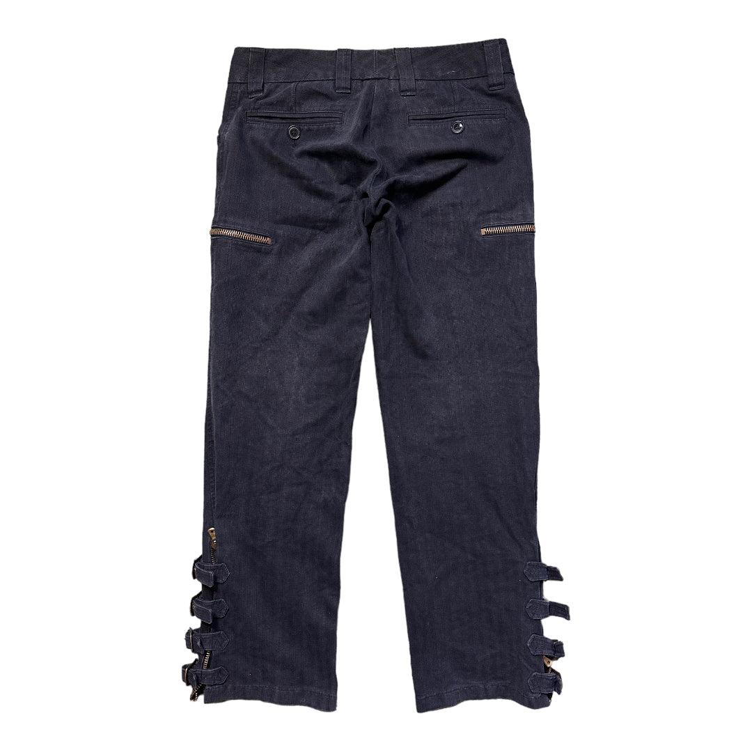 2000s Dolce Gabbana Bondage Strap Jeans Trousers - Known Source