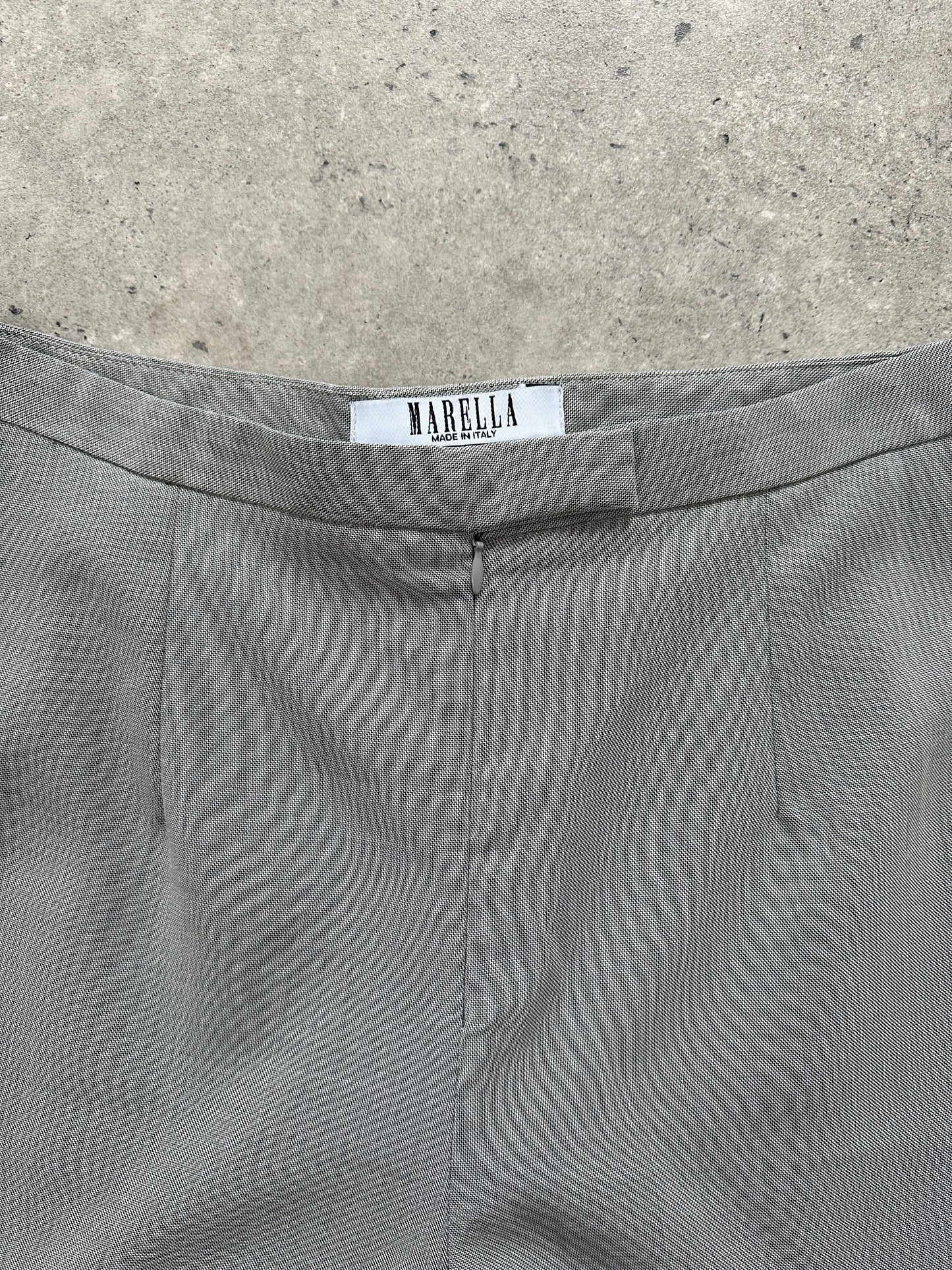 Marella Wool Blend High Waisted Tapered Leg Trousers - W28