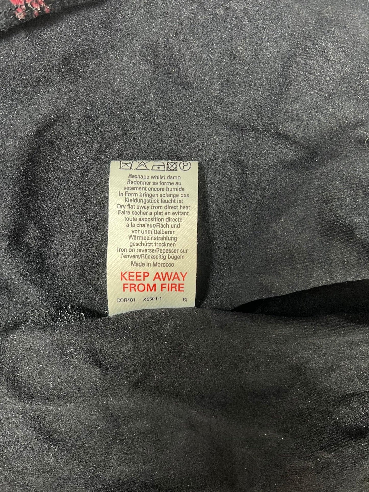 Miss Selfridge 1998 velvet flock duster