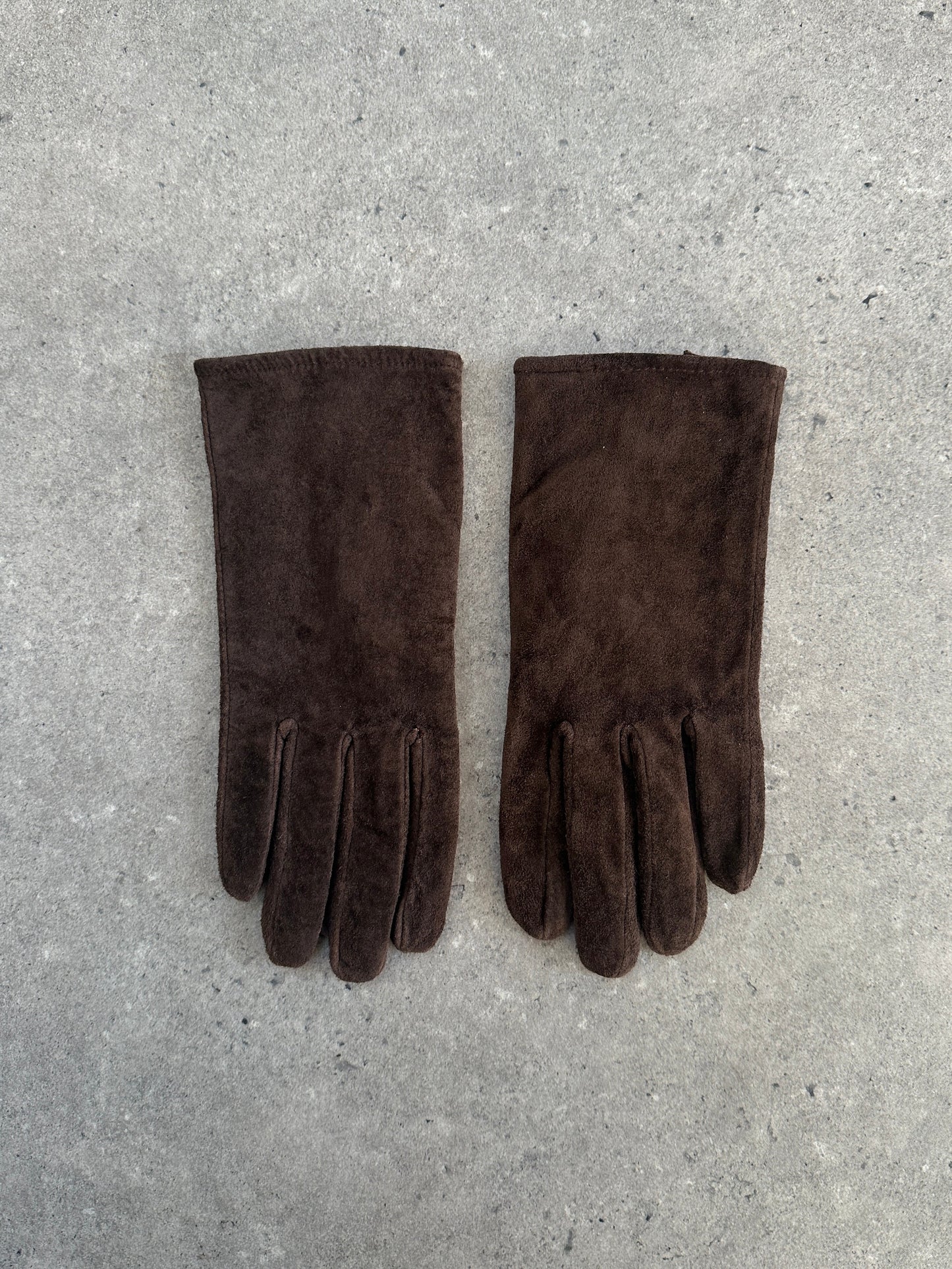 Vintage Suede Gloves - S