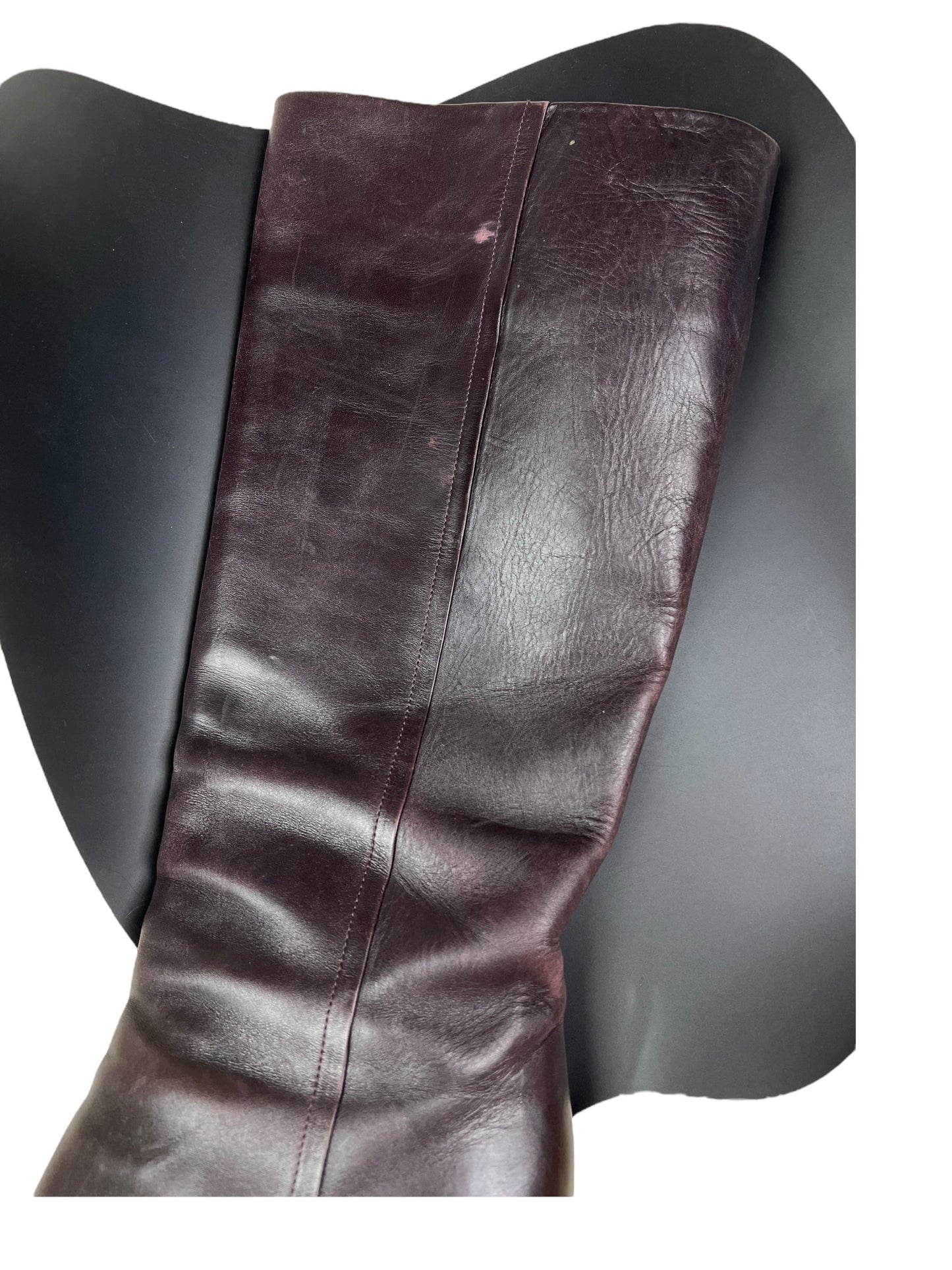 Prada vintage deep plum boots