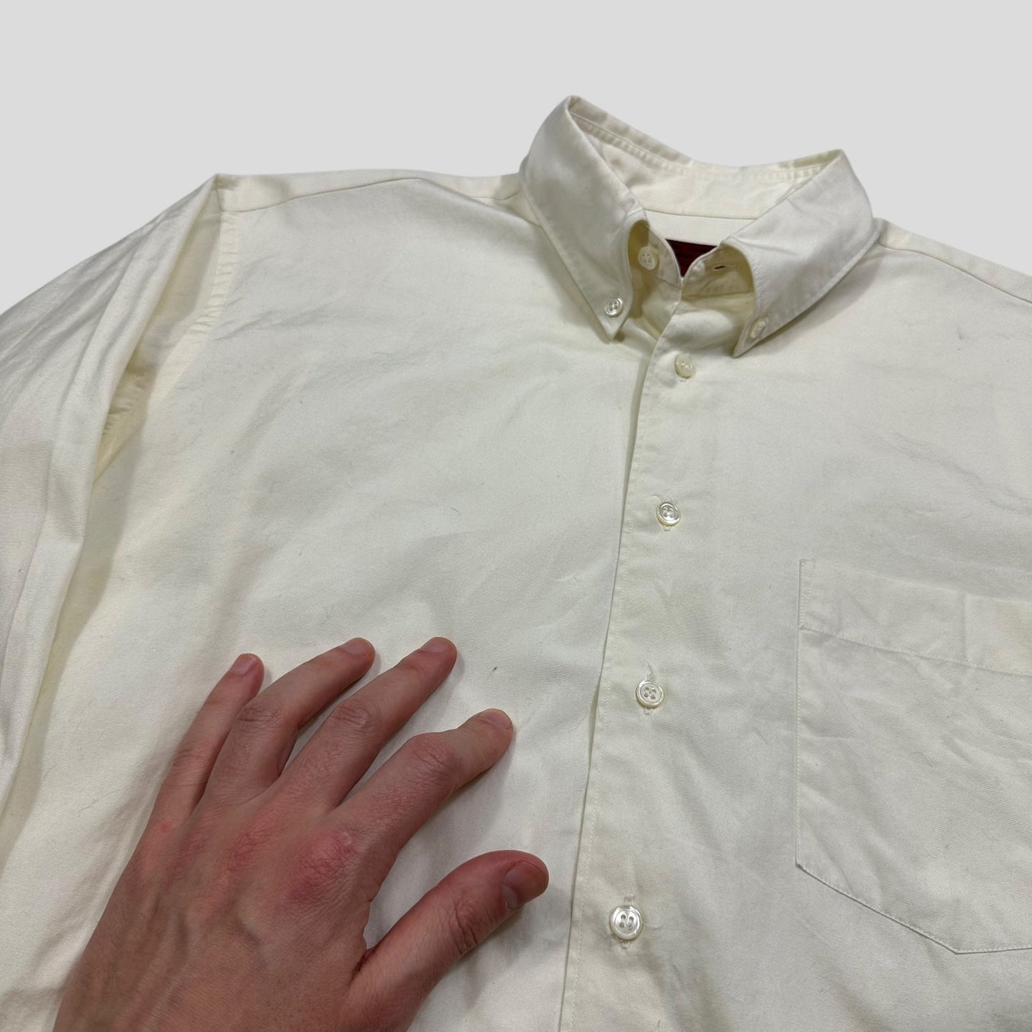 Comme Des Garçons 1992 Homme Deux Relaxed Cotton Shirt - S/M | Default Title, Cream
