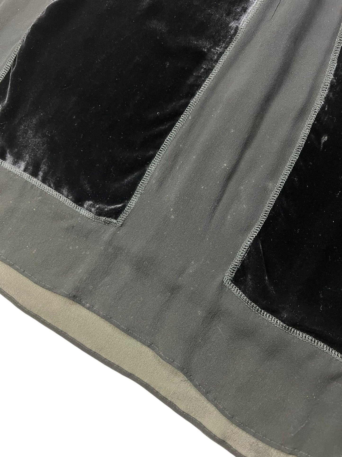 Miu Miu 1990s velvet sheer slip dress