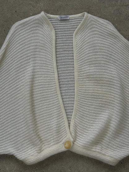 Italian Vintage 1990s Mohair Knitted Cardigan - M