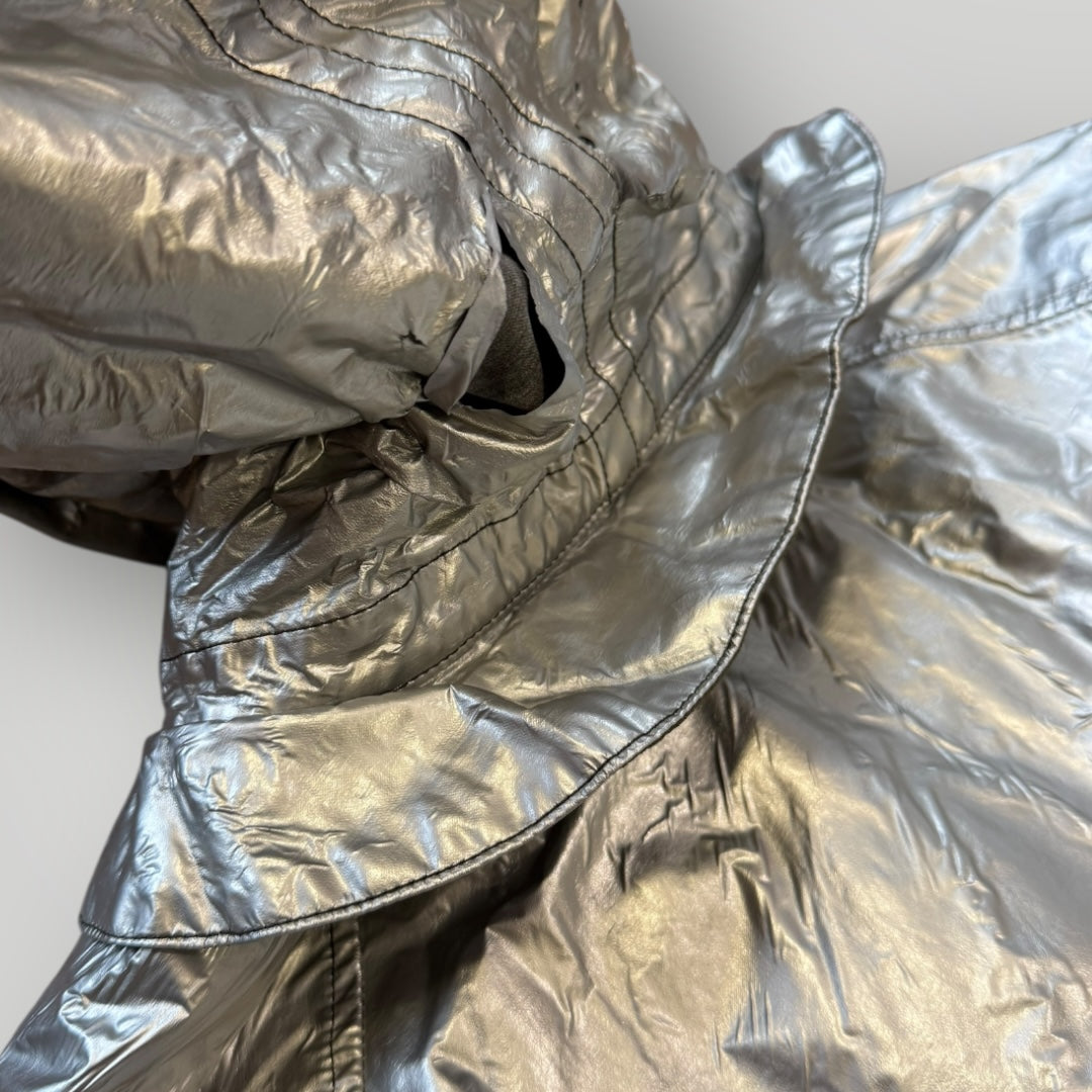 Stone Island AW/2003 Raso Gommato Metallic Cover Reversible "Spaceman" Parka XL