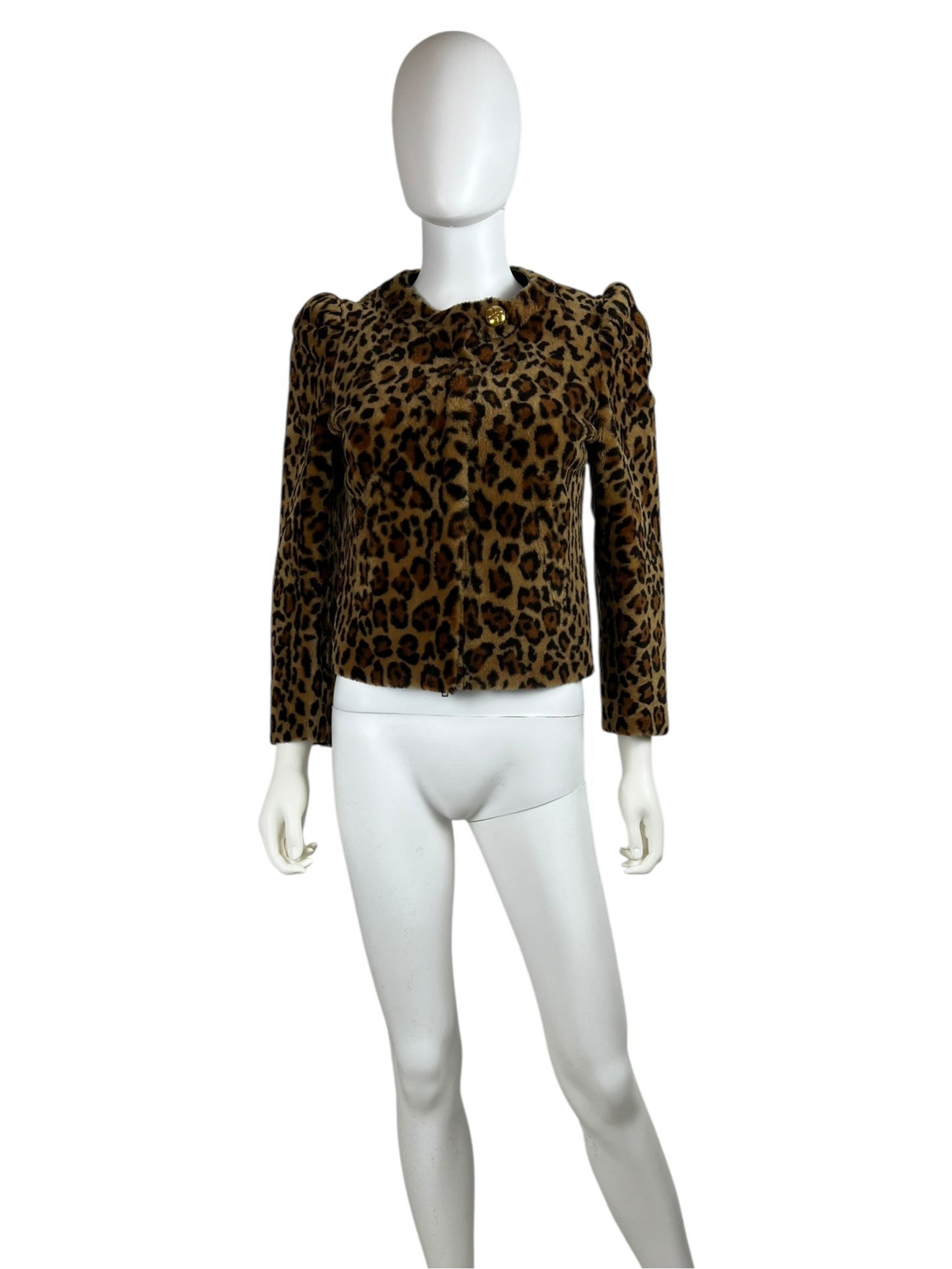 Miu Miu Automne 2010 shearling leopard jacket | Animal, Gold