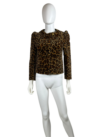Miu Miu Automne 2010 shearling leopard jacket | Animal, Gold