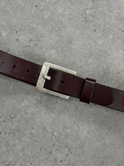 Vintage 1990s Square Leather Belt - W30-36