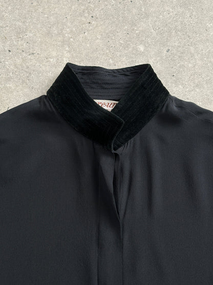 Italian Vintage 1980s Pure Silk Shirt - XS/S