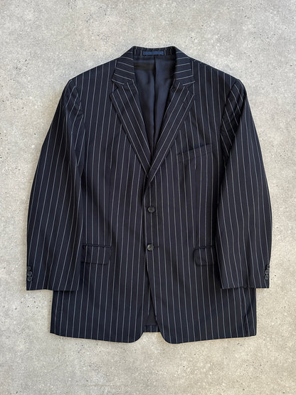 Versace Collection Stripe Pure Wool Single Breasted Blazer - 44R/XL