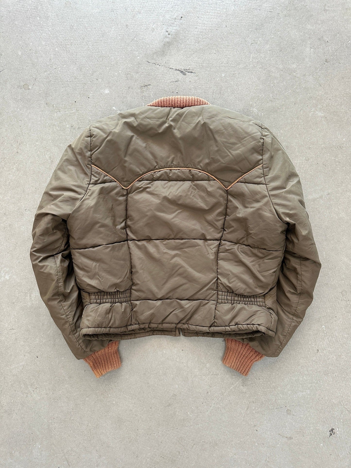 1970’s Double K Down Bomber - S | Small, Red