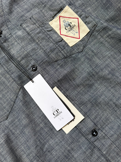 C.P. Company Chambray 4.75OZ Cotton Overshirt XL BNWT | Default Title, Blue