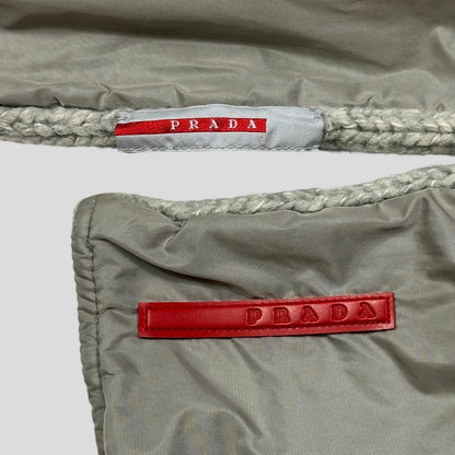 Prada Sport 2004 Reversible Wool + Nylon Scarf