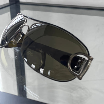 2000s gucci by tom ford silver horsebit sunglasses | O/S, Silver