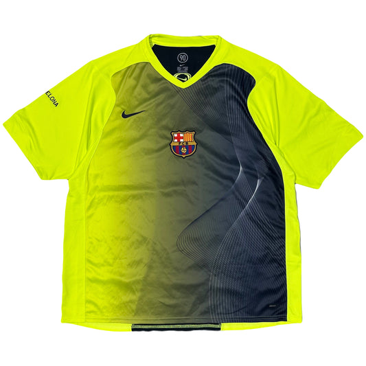 Nike Barcelona 2005/06 Training Shirt In Neon ( XL )