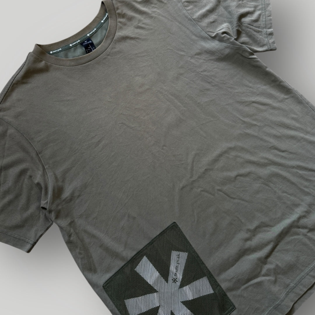 Snow Peak Mesh Logo T-shirt L | Default Title, Green