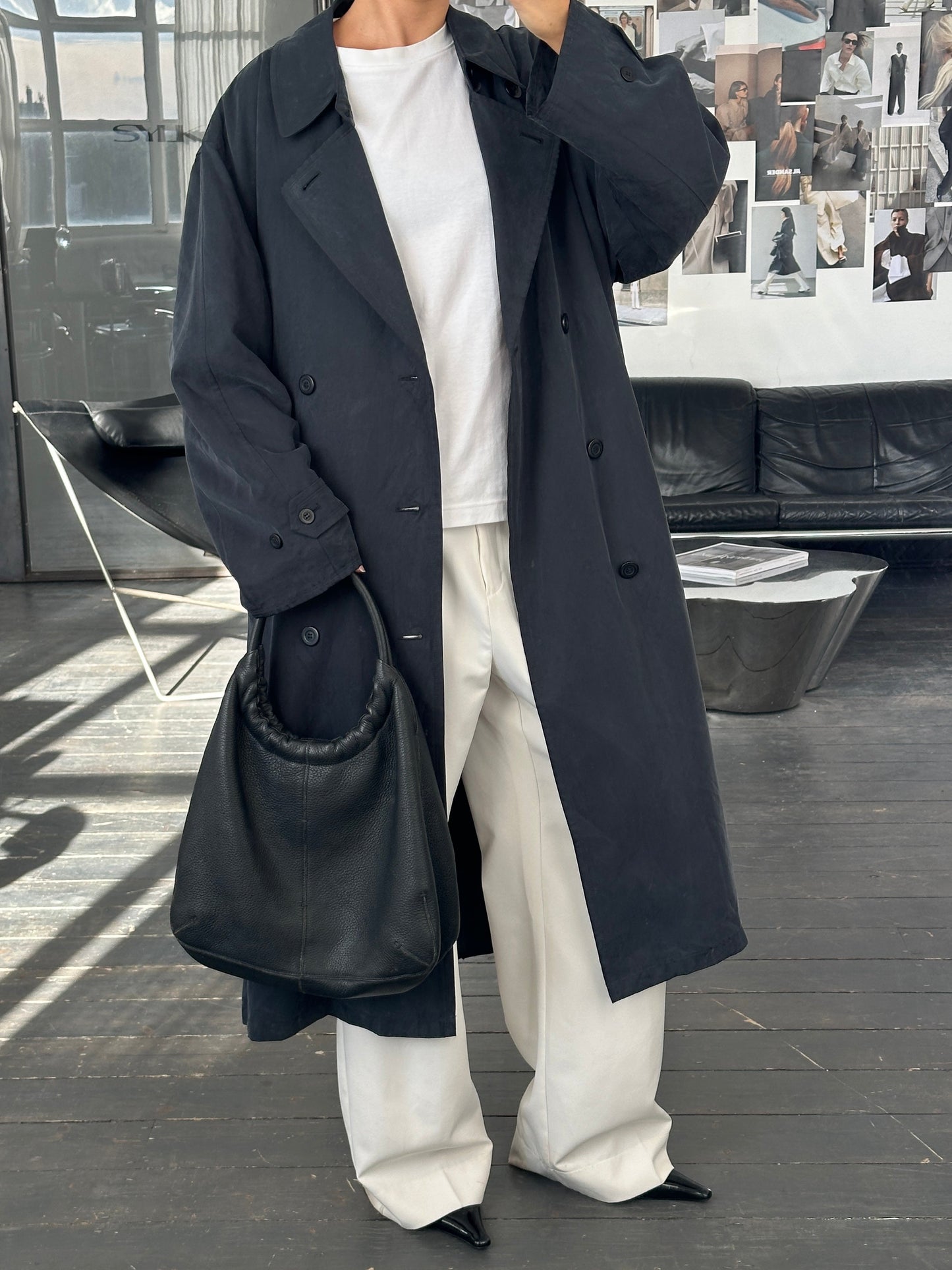 Ralph Lauren 1990s Double Breasted Belted Trench Coat - XXL