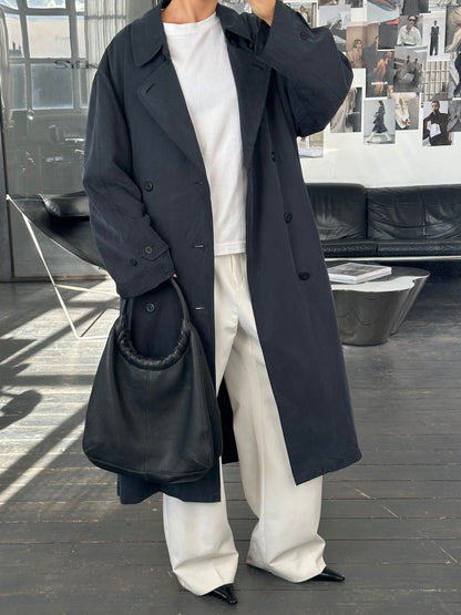 Ralph Lauren 1990s Double Breasted Belted Trench Coat - XXL