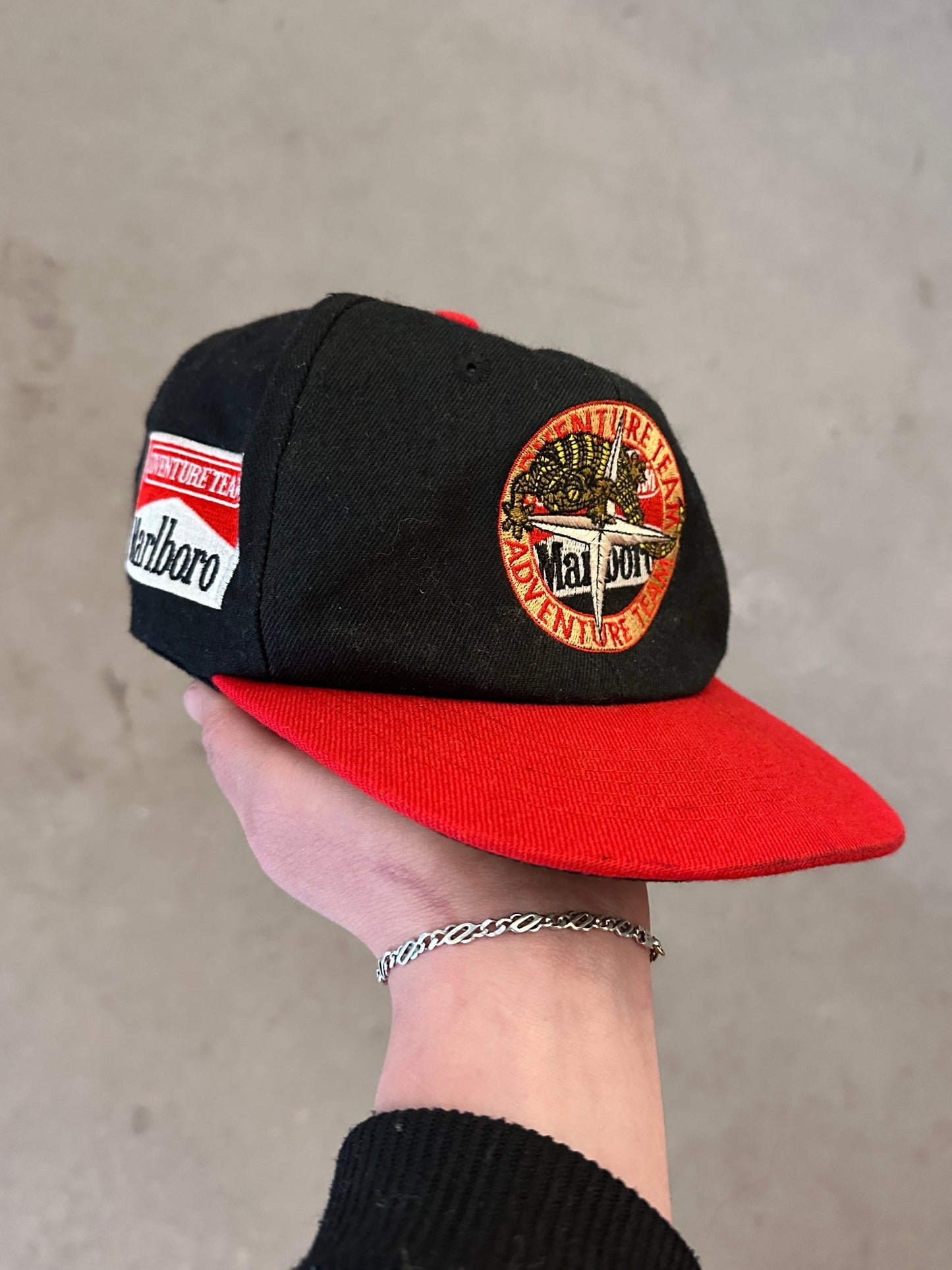 1990's Marlboro Adventure Cap | O/S, Black, Red