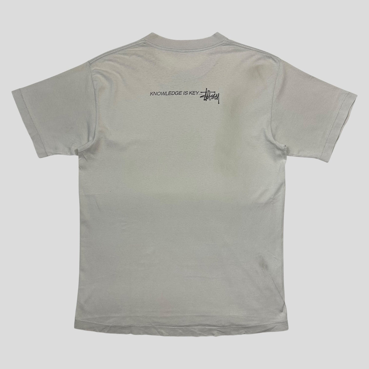 Stussy early 90’s Knowledge is Key T-shirt - L | Grey