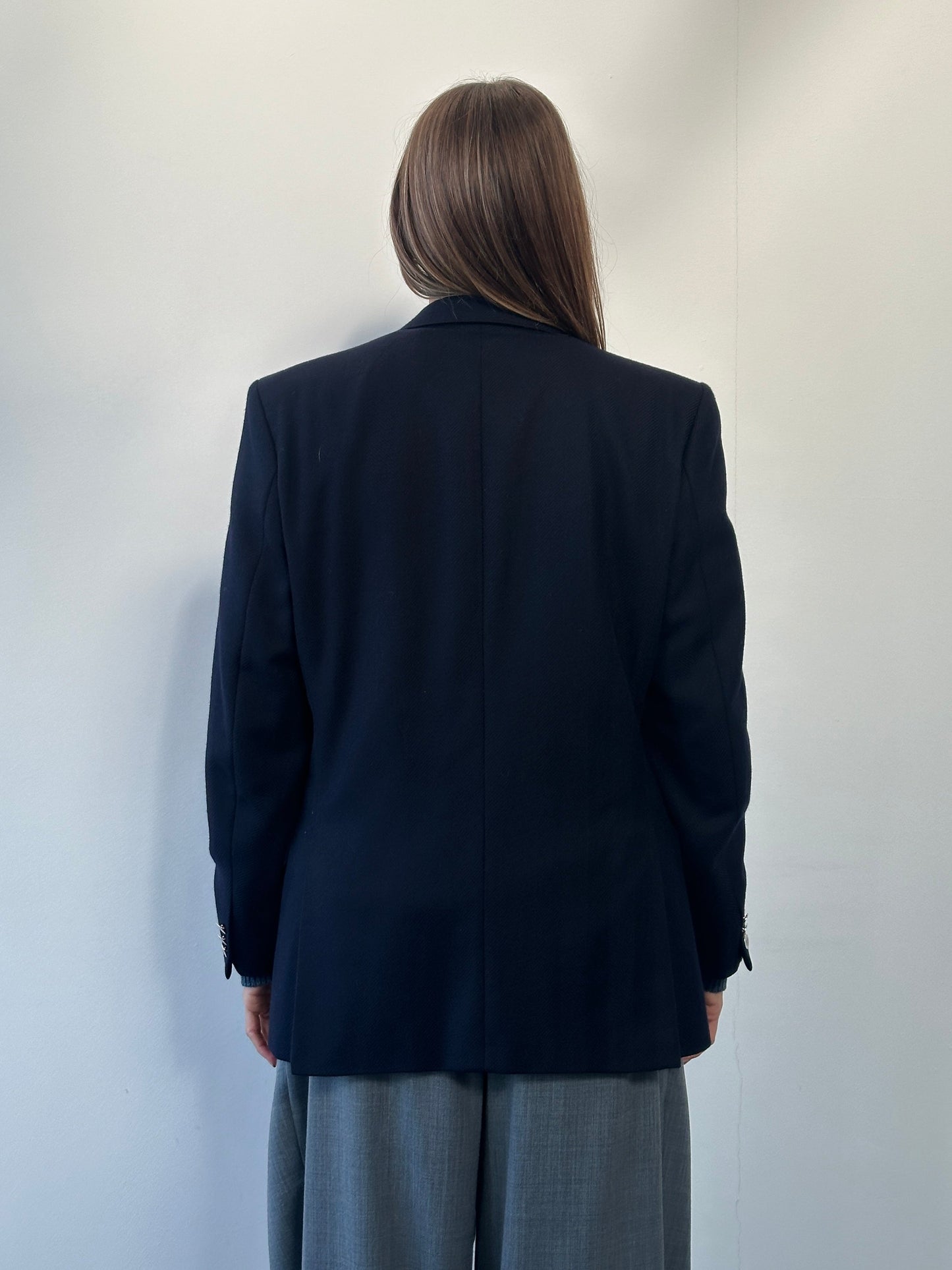 Vintage 1990s Pure Wool Single Breasted Blazer - 38R/M