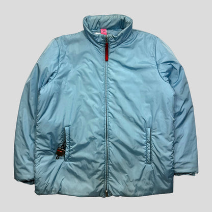 Prada Sport 2001 Baby Blue Stash Pocket Nylon Ski Puffer - IT48 (L)