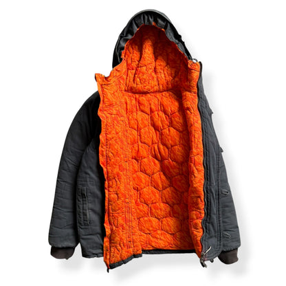 2000's Maharishi Asymmetric Zip Padded Parka (L) | Large, Camo