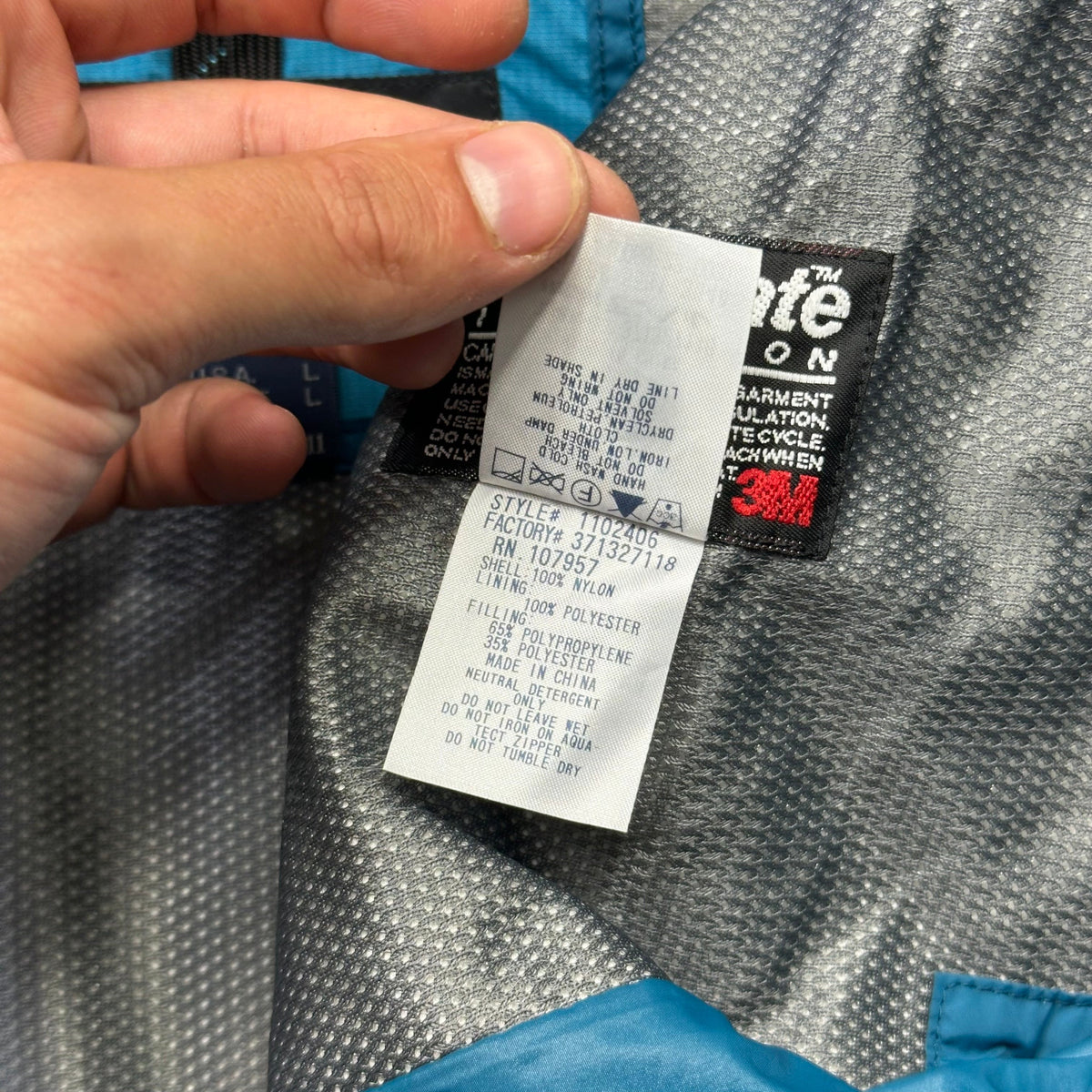 Montbell 00’s Goretex Rain Dancer Insulated Jacket - XL | Blue