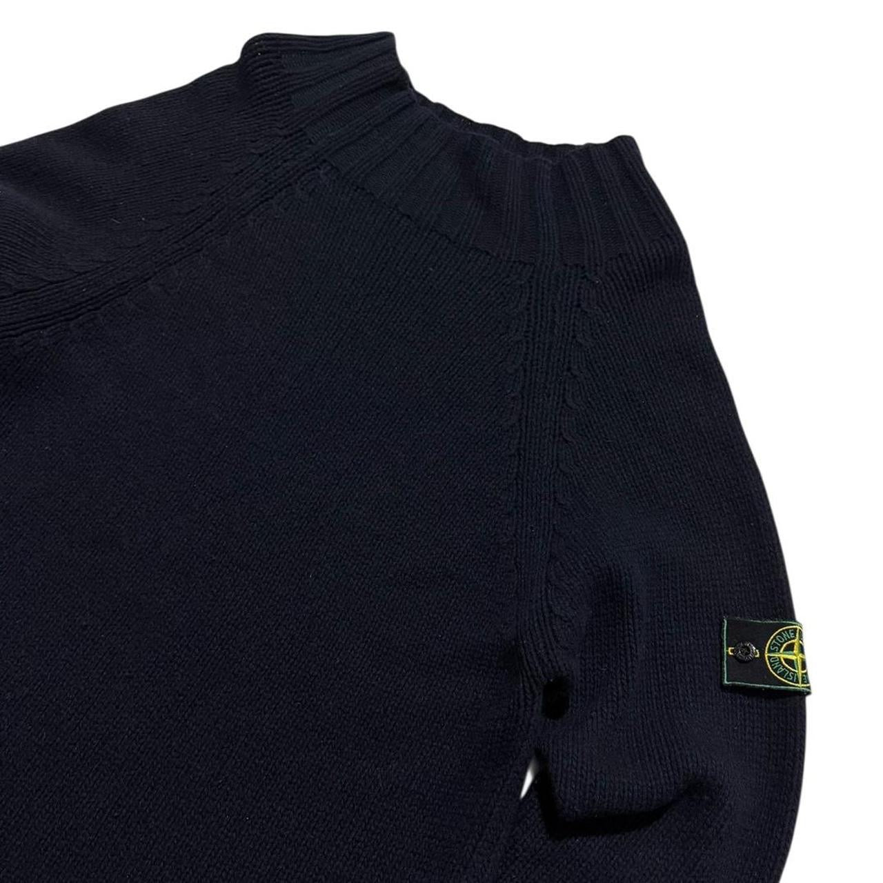 Stone Island 1980's Heavy Pullover Knit | Medium, Navy