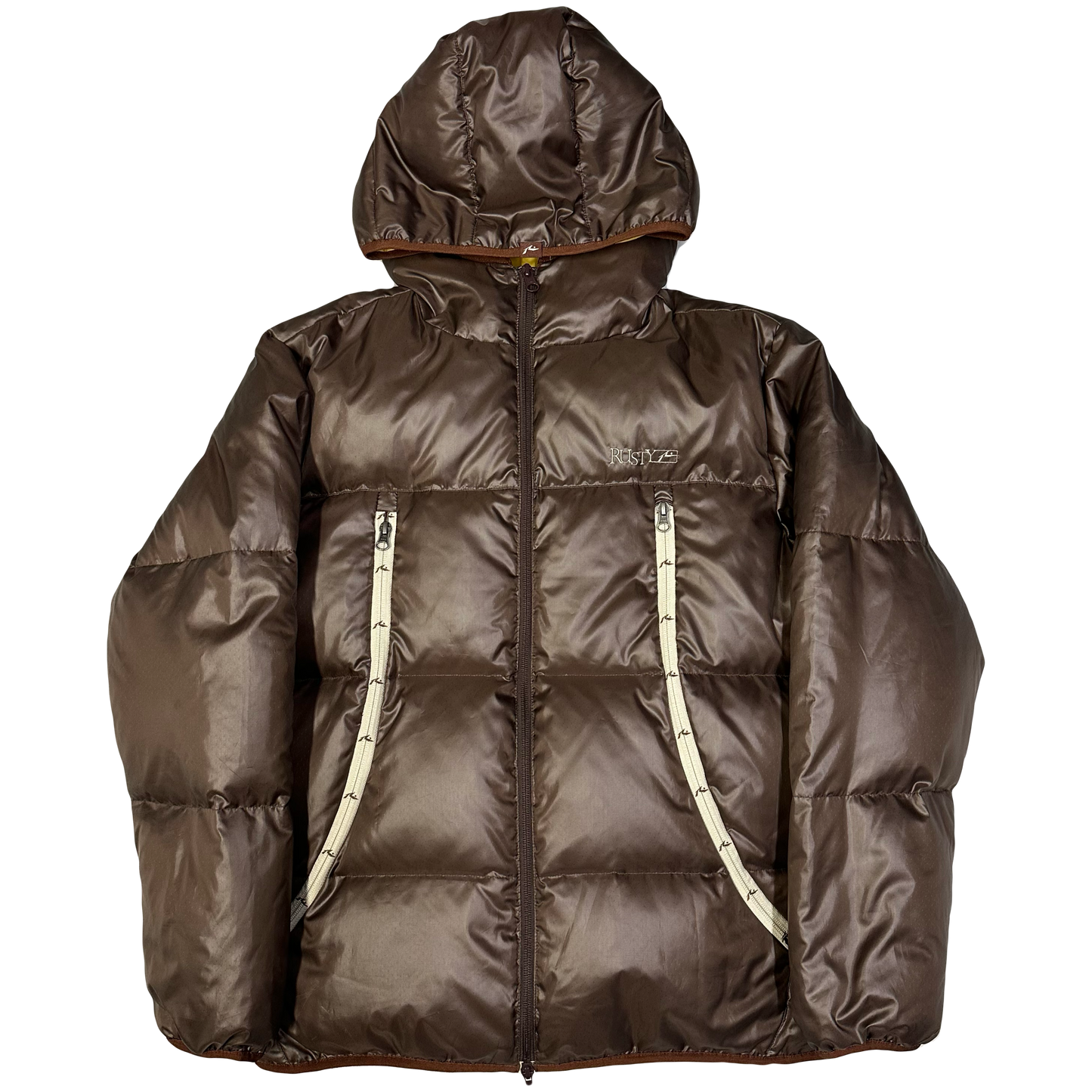 Rusty Puffer Jacket In Brown ( M )