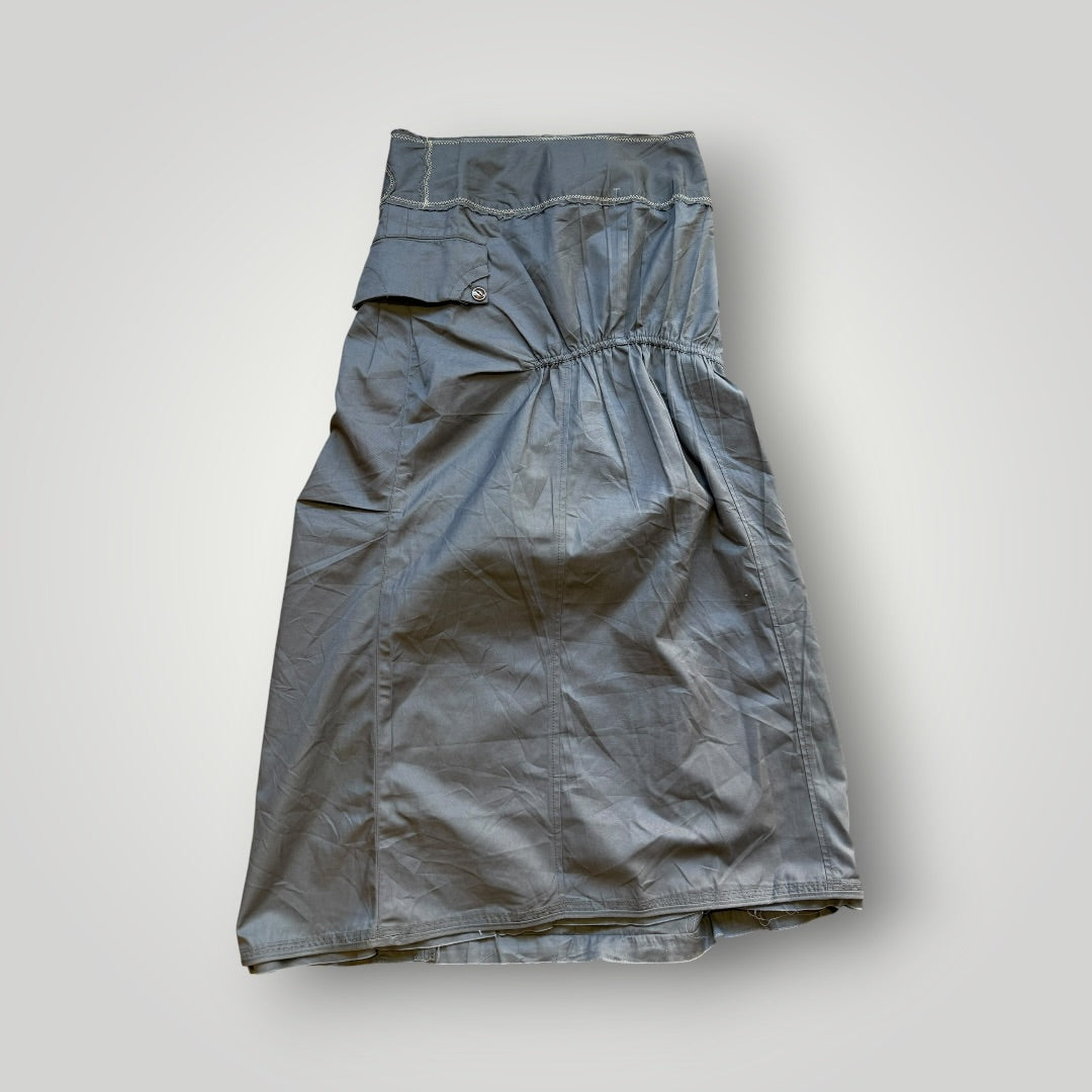 Marithé François Girbaud Midi Skirt S | O/S, Slate Grey