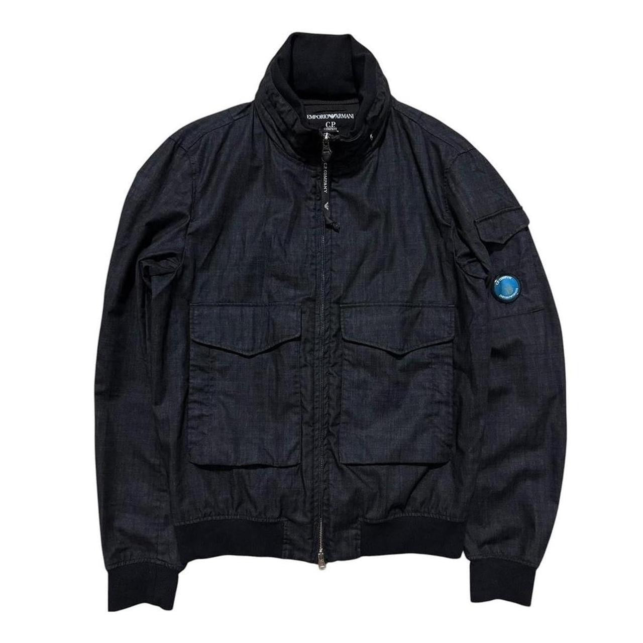 CP Company Armani Wool Gum Jacket | XXL, Dark Blue
