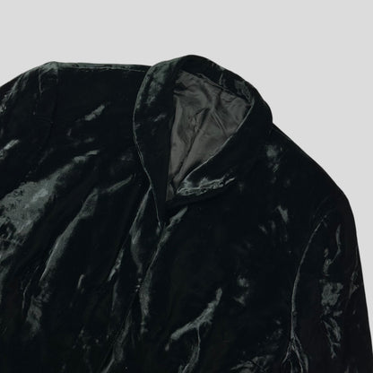 Gucci by Tom Ford 1999 Velour Velvet Runway Jacket - IT46 (UK10) | Default Title, Black