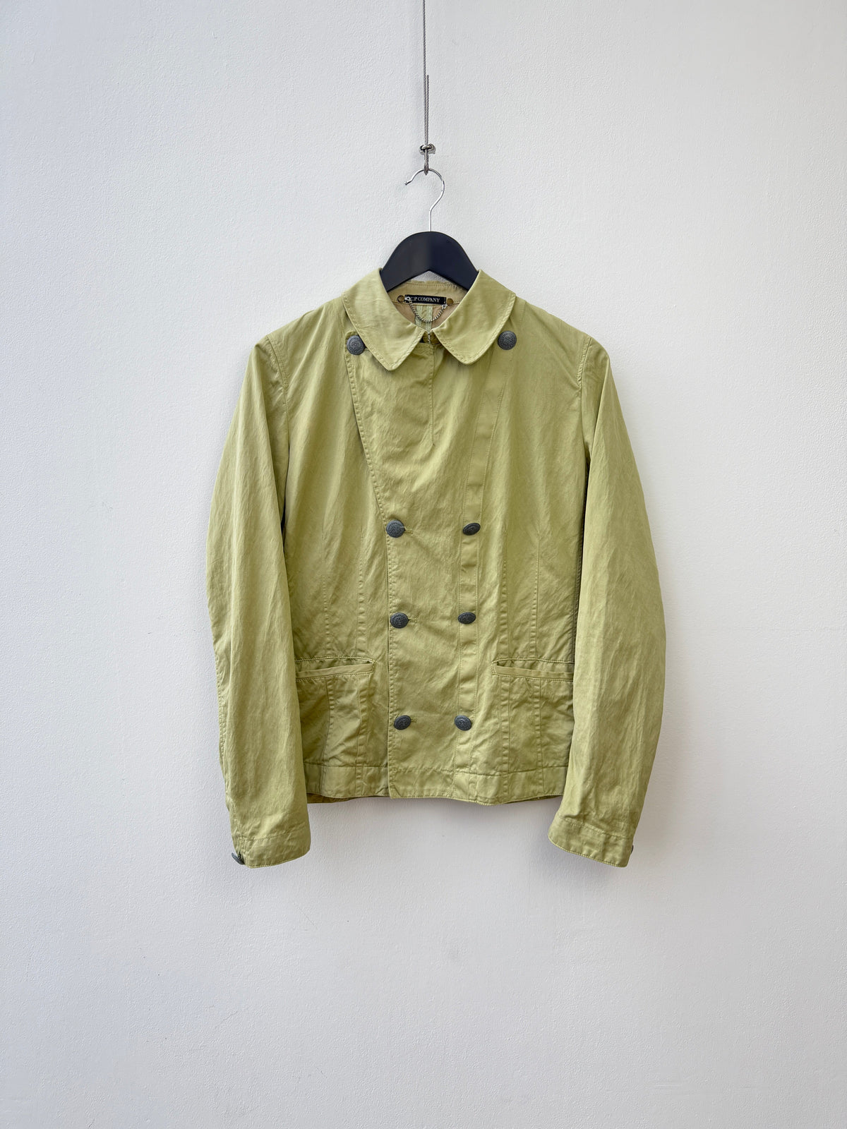 C.P. Company Lime Green SS06 Lightweight Double-Breasted Jacket | Medium, Green