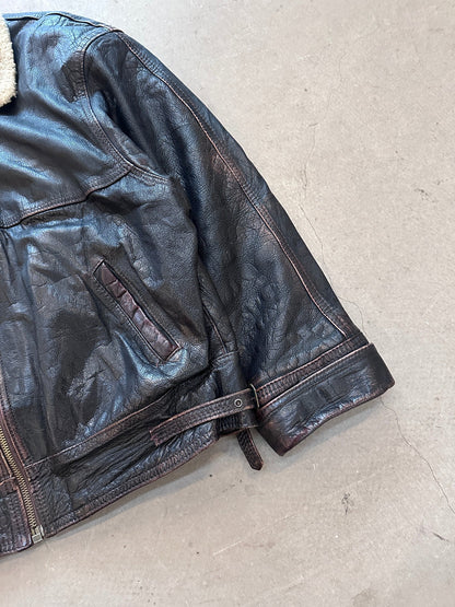 1990's Vera Pelle Shearling Jacket - XL | Default Title, Red