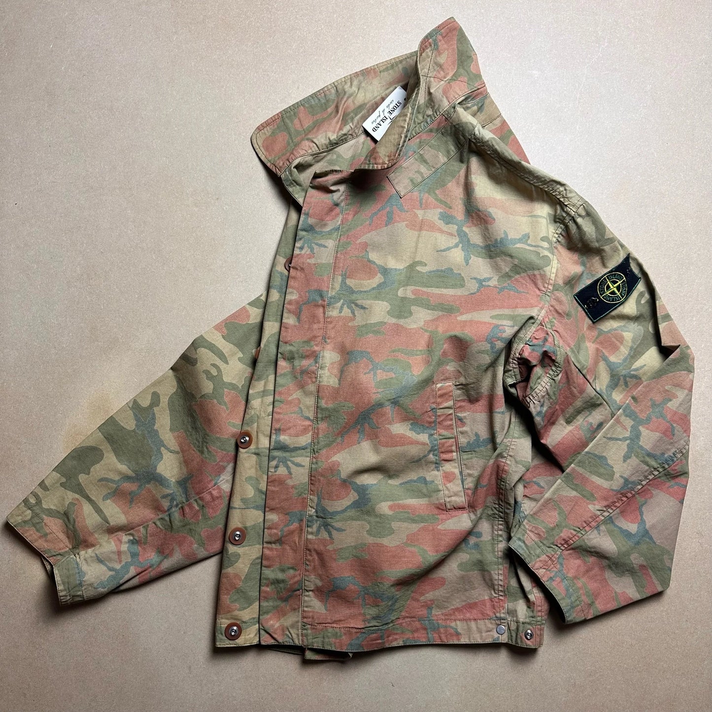 S/S 1990 Tiger Orange Ice Camouflage Jacket Bomber Jacket