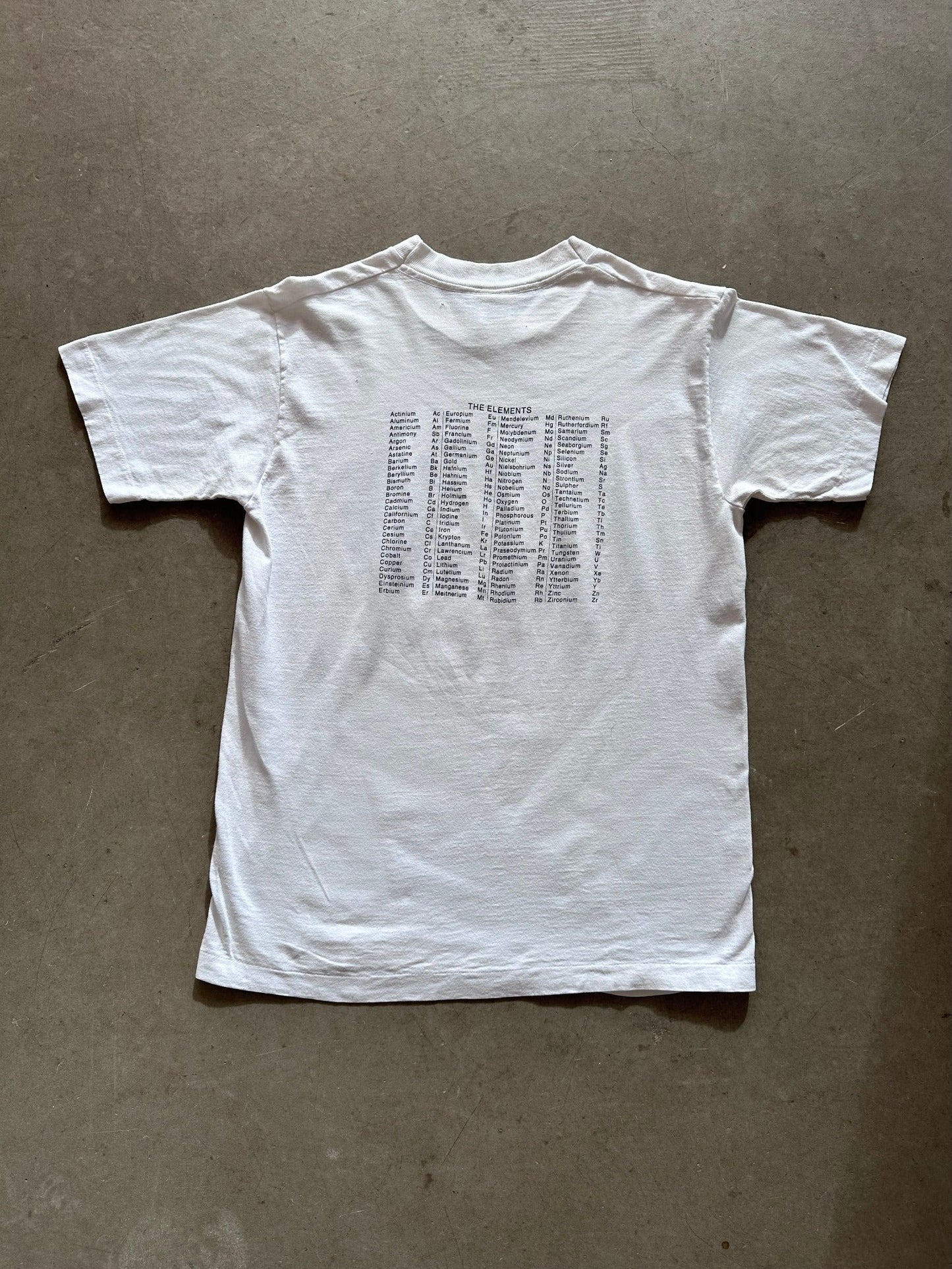 1990's Periodic Table of Elements T-Shirt - M | Medium, Red