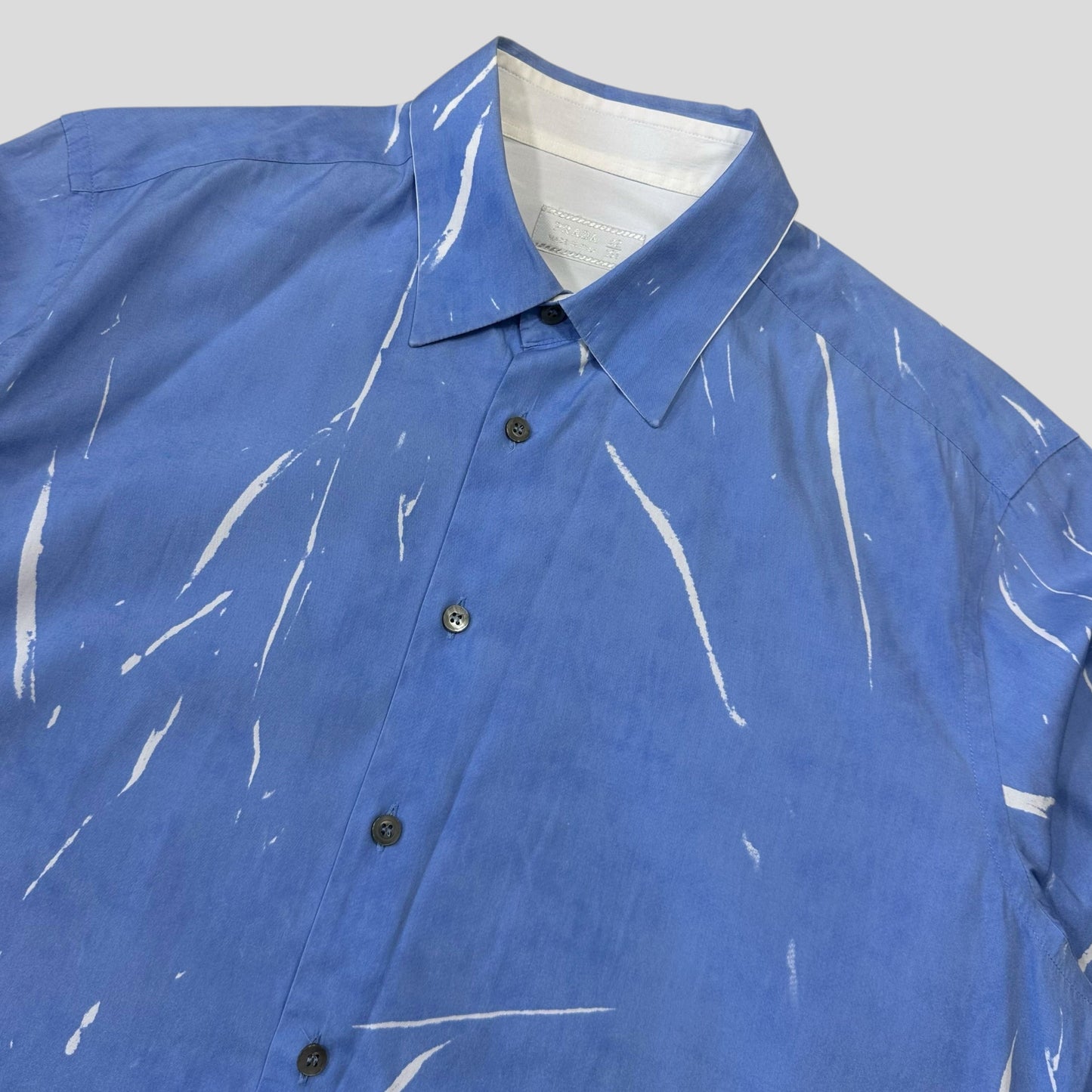 Prada Milano 00’s Sublimation Sky Blue Acid Print Shirt - L | Default Title, Multicoloured