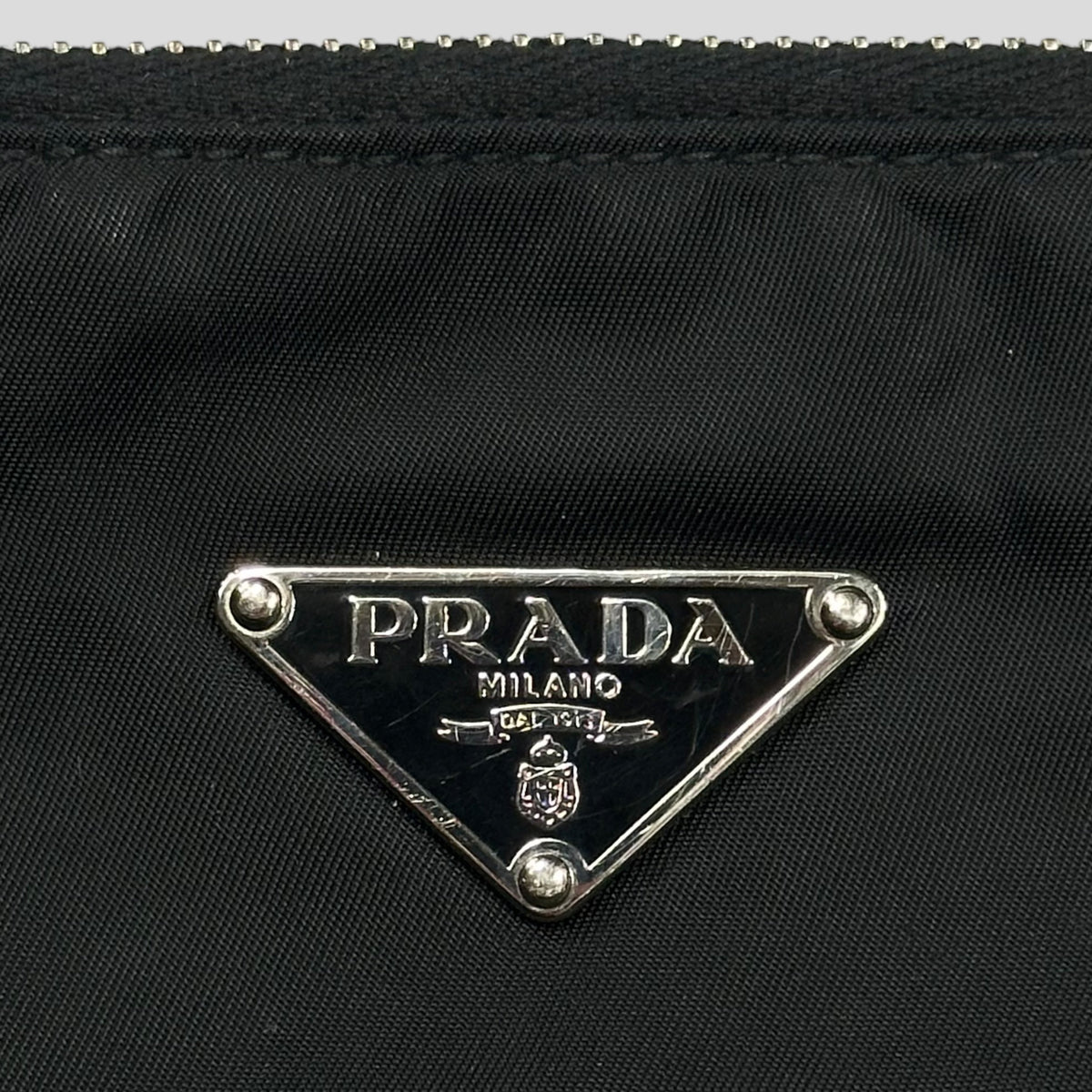 Prada Milano 00’s Nylon & Patent Leather Crossbody Bag | O/S, Black