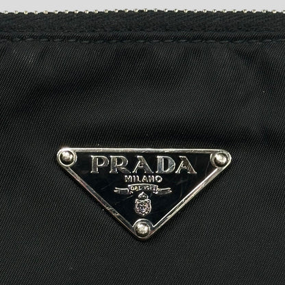 Prada Milano 00’s Nylon & Patent Leather Crossbody Bag | O/S, Black