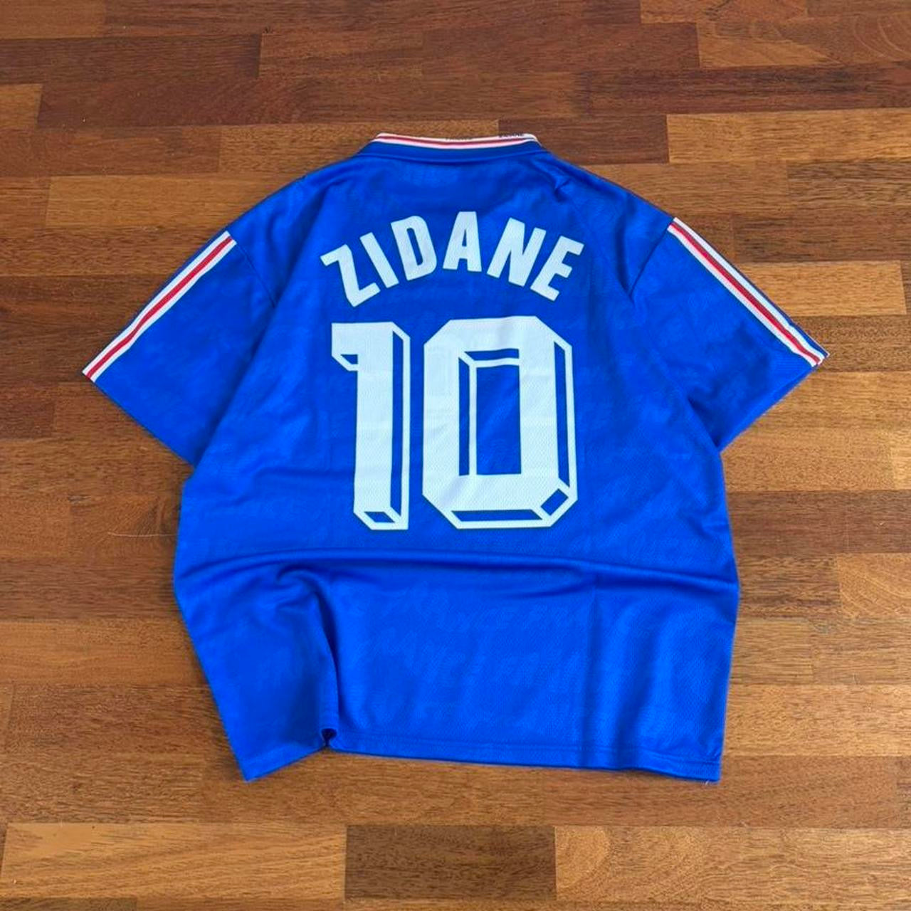 Vintage France Zidane Shirt | Blue, Multicoloured