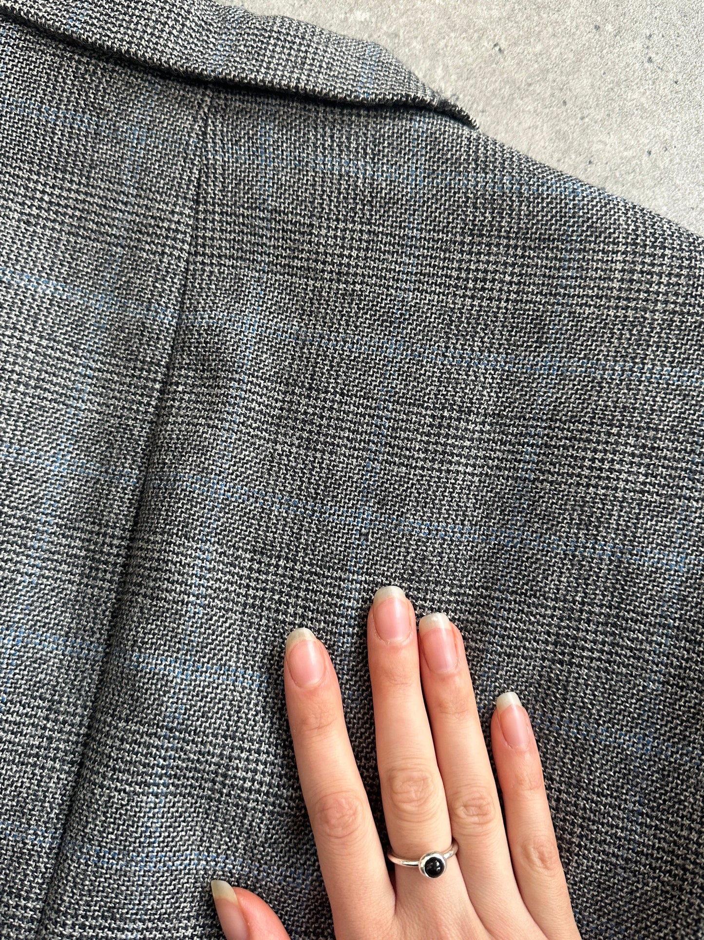 Yves Saint Laurent Pour Homme 1990s Pure Wool Check Blazer - 40R/L