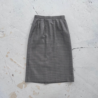 1990s Burberry skirt | Checkered, Black and White