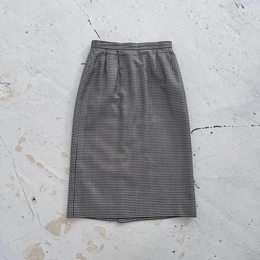 1990s Burberry skirt | Checkered, Black and White